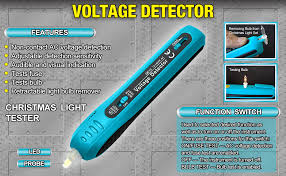 Alles für christmas bei otto! Allsun Christmas Light Tester Non Contact Voltage Tester Light Bulb Fuse Detector 12 600 V Ac Voltage Detector Christmas Light Fuse Checker Light Repairing Tool Blue Amazon Com