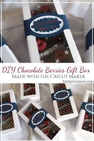 Diy Chocolate Berries Gift Box Made With The Cricut Maker The Quiet Grove Check out our cricut selection for the very best in unique or custom, handmade pieces from our shops. diy chocolate berries gift box made