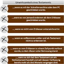 Gemäß § 2079 bgb kann man ein testament anfechten, wenn der erblasser einen pflichtteilsberechtigten übergangen hat. Testament Alles Zu Handschriftl Inhalt Anfechtung