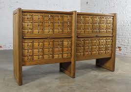 If you don't have a plethora of scrap wood around, you can just use 1×6 lumber. Vintage Oak 60 Drawer Library Card Catalog Cabinet At 1stdibs