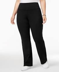 This makes it a great yoga pant for plus sized women. Style Co Plus Size Tummy Control Bootcut Yoga Pants Created For Macy S Reviews Pants Capris Plus Sizes Macy S