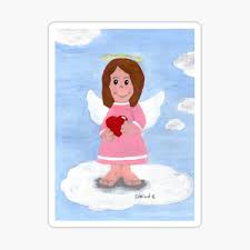 Red haired angel, dark skinned angel, christmas angel, angel of color, handmade pottery. Dark Angel Heart Gifts Merchandise Redbubble