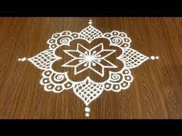 Simple Daily Rangoli Design With 7x1 Dots For Beginners Easy Chikki Kolam Youtube Rangoli Designs Small Rangoli Design Rangoli Border Designs