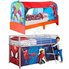 After taking a peek at the tent once again, i said to myself, i could make that! and simple felt would be the easiest to. Mid Sleeper Over Bed Bed Tent Kids Boys Bedroom Marvel Avengers Spiderman Ebay