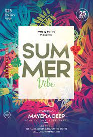 Tropical Summer Free Psd Flyer Template Free Flyer Templates Flyer Free Free Psd Flyer