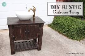 The steel vessel sinks are an excellent combination with the light gray and wooden. Diy Rustic Bathroom Vanity Hometalk