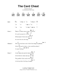 The gambler is a song by country artist kenny rogers. The Card Cheat Guitar Chords Lyrics Zzounds