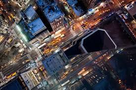 Birds Eye View Photography Ideas Intersection Nyc At Night Bird S Eye View Photography By Navid Baraty New York City Photos Birds Eye View Photography City From Above