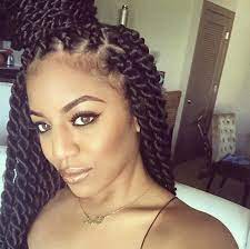The bomb twist is a fun and creative braiding style that uses neat twists together in a natural curl pattern. Large Rope Twist Braids Hair Styles Braided Hairstyles Hair