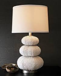 Stacked Sea Urchin Lamp Tropical Table Lamps Neiman Marcus Tropical Table Lamps Lamp Nautical Decor Diy
