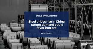 It has fallen almost 20 per. China Steel Prices Rise Strong Demand Could Favor Iron Ore