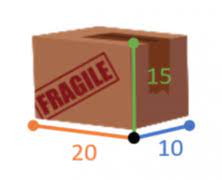 T he length (20 cm) and the width (10 cm) correspond to the horizontal dimension. Length Width Height How To Read Dimensions Smartick