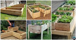 This raised garden bed has an outer frame built of wood with the center of the planter made from corrugated metal. Diy Raised Garden Bed Ideas Instructions Free Plans