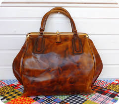 Vintage P P Fougy Leder Tasche Weekender Leather Bag Arzt Handtasche Lack In Kleidung Accessoires Damentasch Handtaschen Handtasche Lack Designer Taschen
