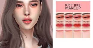 Gpme Kpop Idol Makeup Sims 4 Sims 4 Anime The Sims 4 Skin