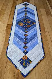Quilted Table Runner Blue Table Runner Etsy In 2020 Christmas Table Runner Pattern Quilted Table Runner Table Topper Patterns