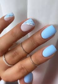 See more ideas about nail art, nails, manicure. 29 Summer Aesthetic Nails Designs 2021 Baby Blue Abstract Nail Art