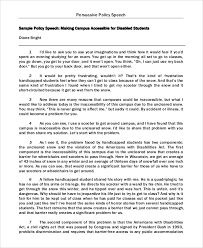 Here are 8 simple tips that since your speech is an attempt to persuade 20 people in a room you can't just concentrate on the topic. Free 8 Persuasive Speech Samples In Pdf Ms Word