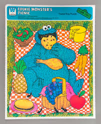 *please note, our tray puzzles have been produced in the usa over the years, however due to the volume and. Jigsaw Puzzle Cookie Monster S Picnic Frame Tray Puzzle Whitman Google Arts Culture
