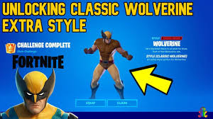 If you want to unlock the wolverine skin in fortnite, then you must first buy the fortnite chapter 2 season 4 battle pass. How To Unlock Wolverine S Extra Style Wolverine Classic Fortnite Style Style Challenge Fortnite Wolverine