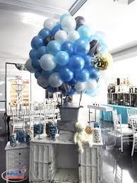 Baby Boy Party Baby Shower Bris Birthday Hot Air Balloon Table Decor Hot Air Balloon Baby Shower Baby Shower Balloons Boy Baby Shower Themes