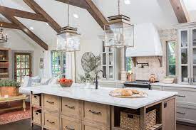 Couple gets their grandparents' bowling alley incorporated in the kitchen island | fixer upper. Get The Look Fixer Upper European Country Style Hello Lovely