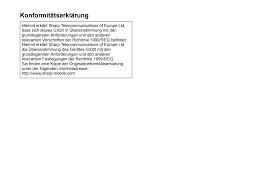 Bedienungsanleitung Sharp GX20