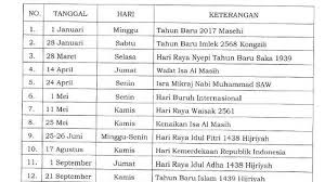 Makasih sudah mampir di sini! Inilah Daftar Penambahan Cuti Bersama Dan Libur Pada 2017 Halaman All Bangka Pos