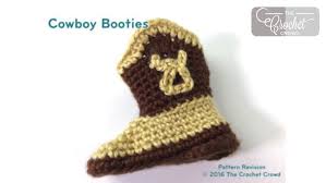 Crochet Baby Cowboy Booties Pattern The Crochet Crowd
