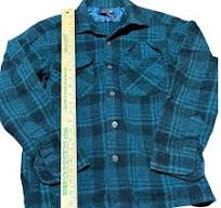 Pendleton Boys Medium Wool Plaid Long Sleeve Shirts Lot Of 2 Blue Red