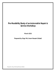 feasibility study of an automobile repair service workshop