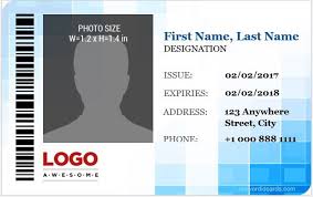 This id card template is high quality, print ready and 3.5 x 2 inch in size. Pin On Ms Word Id Card Templates