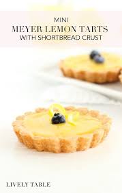 Mini Lemon Tarts With Shortbread Crust Recipe Mini Tart Recipes Lemon Tart Recipe Sweet Tarts