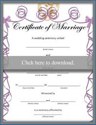 A great way to keep your girls excited and stay note: Printable Wedding Certificates For Fun Lovetoknow