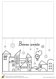 Mon compte et mes cartes. Coloriage Carte De Voeux Ville De Noel Carte De Voeux Cartes De Voeux Faites Main Carte