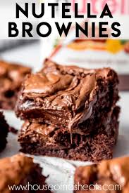 These Rich Deeply Chocolatey Nutella Brownies Are A Home Run Dessert For Anybody Who Loves Nutella Recipes Easy Brownies Recipe Homemade Brownies Recipe Easy