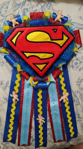 Superman Mum Baby Shower Theme Made For My Daughter S Baby Shower Superman Baby Shower Superman Baby Shower Theme Superhero Baby Shower