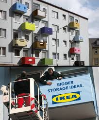 Ikea Balcony Ikea Redesigned The Front Of A Whole Apartment Building In One Of The Busiest Streets In F Street Marketing Clever Advertising Guerilla Marketing