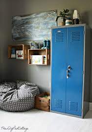 If you're looking for a bit of privacy for your bedroom, or simply want to lock your airing cupboard. 26 Cool And Colorful Ways To Organize Your Kids Room Nautical Big Boy Room Locker Storage Big Boy Room