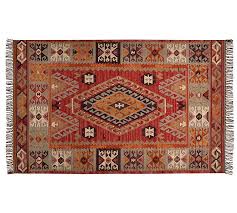 Our rugs come in a wide variety of sizes and materials to compliment any space. Cyndy Kilim Recycled Yarn Indoor Outdoor Rug Pottery Barn