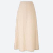 women linen cotton long skirt