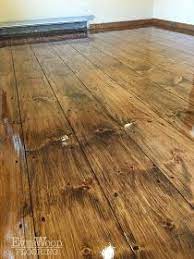 Dark walnut is a favorite among many when it comes to using a dark brown stain. Everwood Flooring Project Profiles Wide Plank Pine Stain Refinish Windham Nh Wood Stain Colors Minwax Stain On Pine Staining Wood