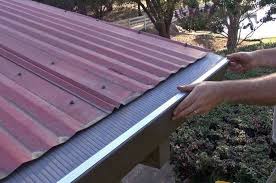 For your metal roof, a gutter cover or gutter. Corrugated Metal Roof Raptor Gutter Guard