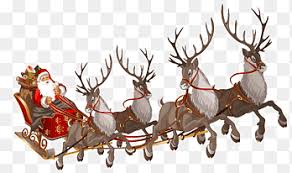 Not only would santa's reindeer have to be female to have horns, but to be big and strong enough to pull a sleigh full of toys, they'd have to be in peak physical condition. Santa Claus S Reindeer Santa Claus S Reindeer Rudolph Santa Claus With Sleigh Santa Claus Antler Christmas Decoration Png Pngegg