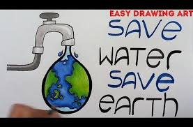 How To Draw Save Water Save Earth Drawing For Kids I prepared this painting tutorial for all art lovers. draw save water save earth drawing