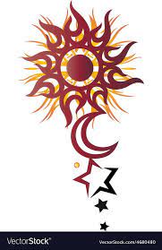 Sun Moon And Stars Tattoo Download A Free Preview Or High Quality Adobe Illustrator Ai Eps Pdf And High Resolution Star Tattoos Moon Star Tattoo Sun Tattoos