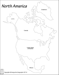 North America Map Outline Pdf Maps Of Usa For A Blank 7 North America Map America Map Art America Map