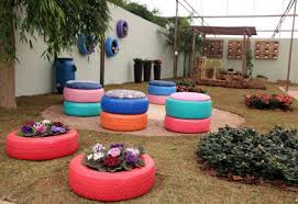 Image result for flowers on tires