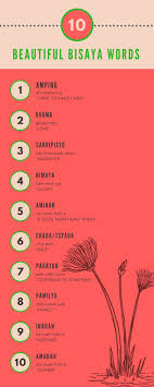Beautiful Bisaya Words Filipino Words Tagalog Words Language Works