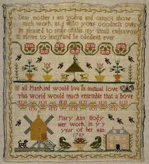 Small historic cross stitch patterns. V A Embroidery A History Of Needlework Samplers